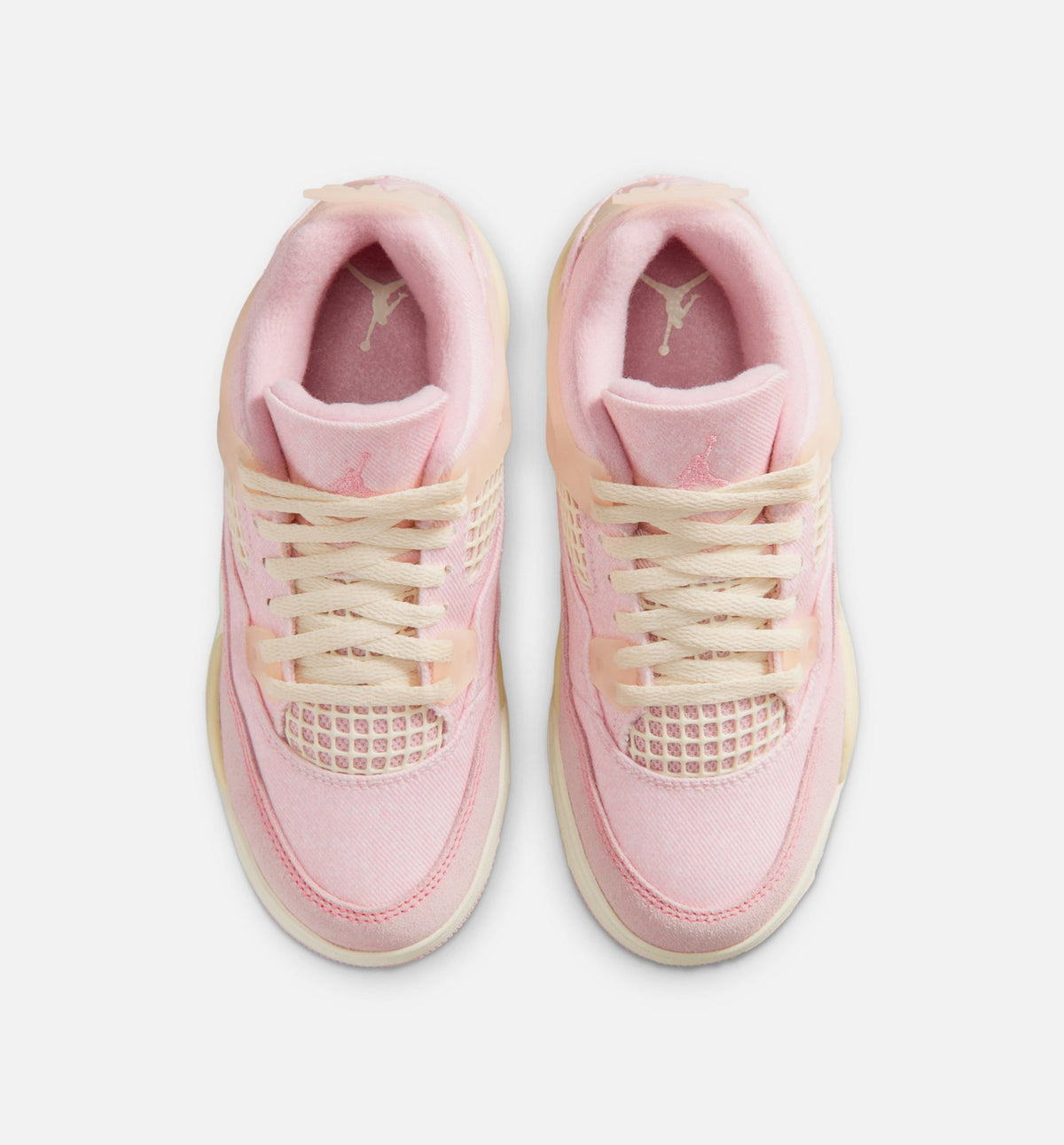 Air Jordan 4 Retro Pink Pearl and Iced Carmine Preschool Sneakers