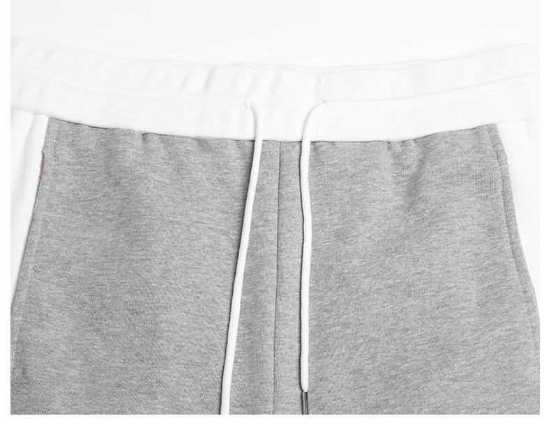 White side four bar shorts