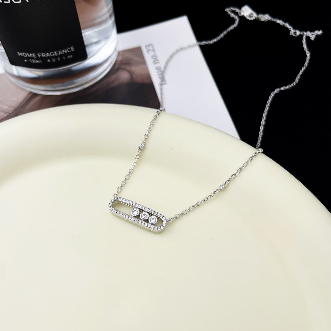 MESSIKA BABY MOVE DIAMOND PAVED NECKLACE