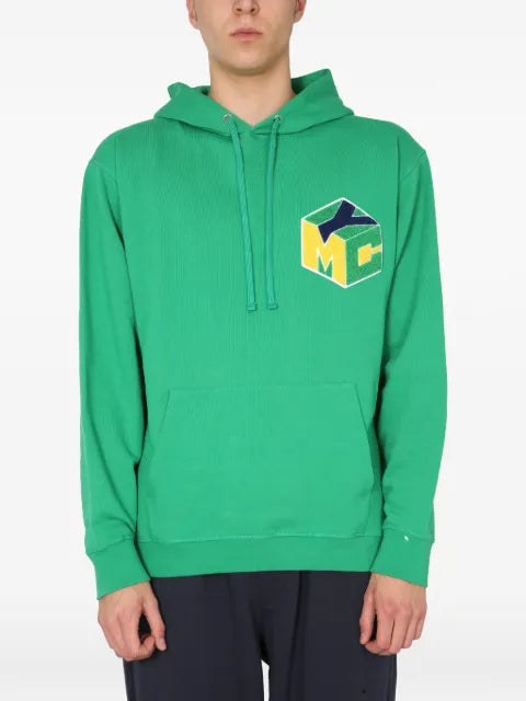 YMC logo-print pullover hoodie