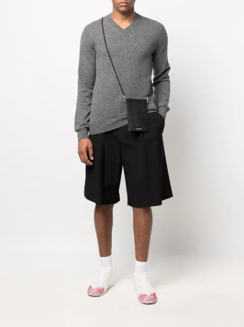 Comme Des Garçons Shirt V-neck fine-knit jumper