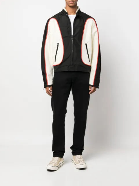 Diesel J-Blink colour-block biker jacket