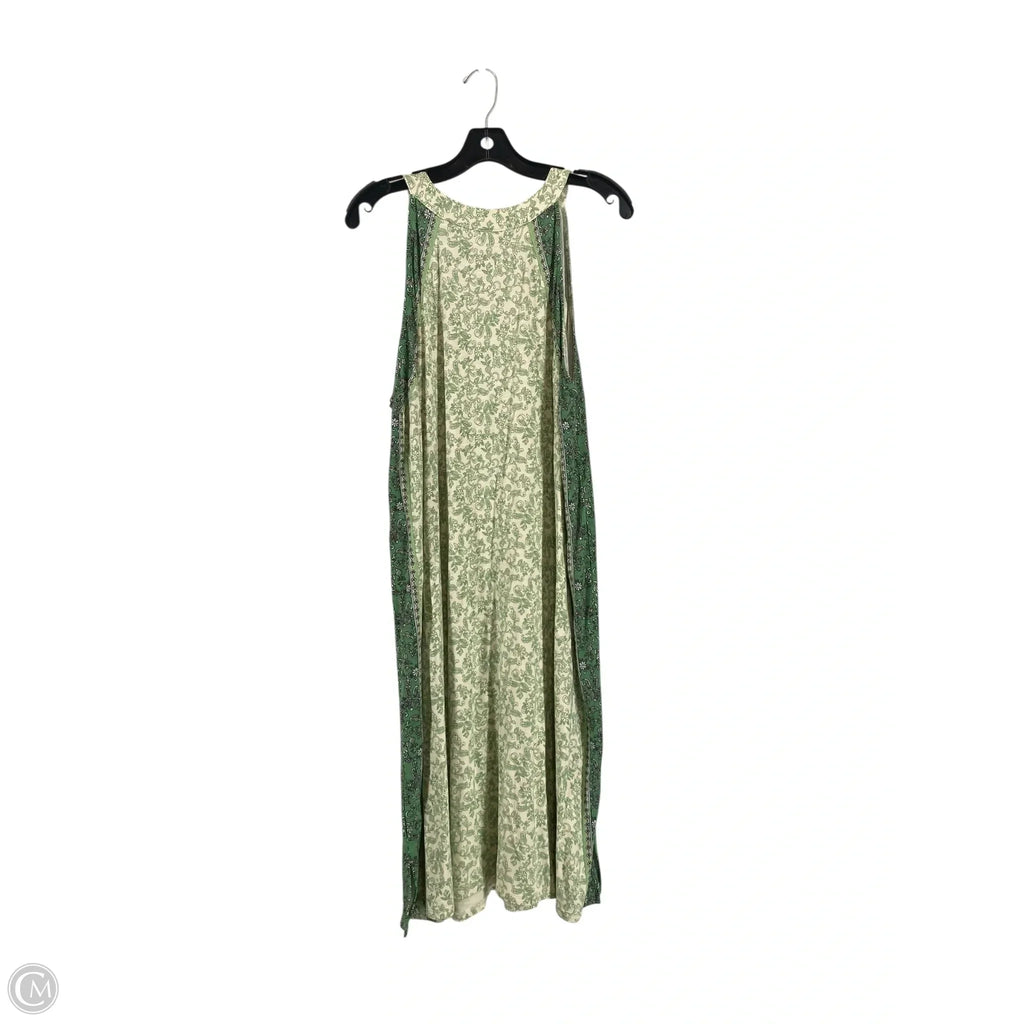 Dress Casual Maxi By J. Jill In Cream & Green, Size: Xl
