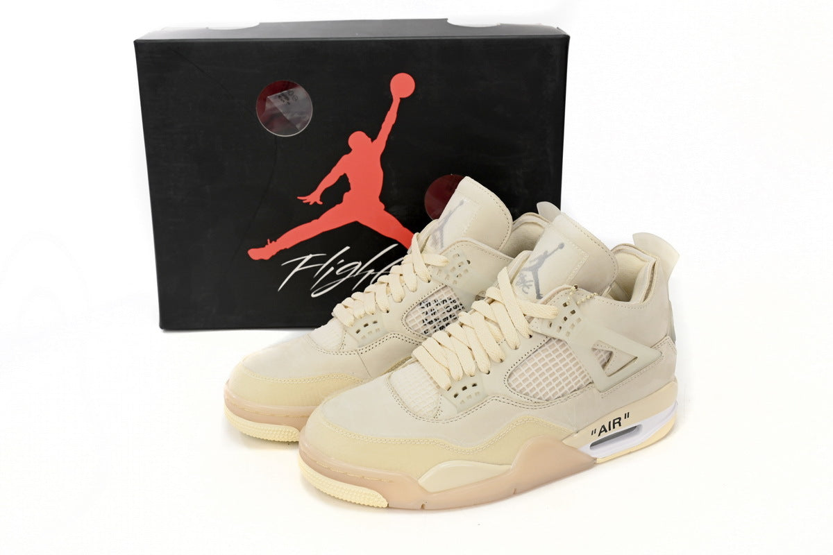 Air Jordan 4 OFF White Sail Reps Sneaker CV9388-100