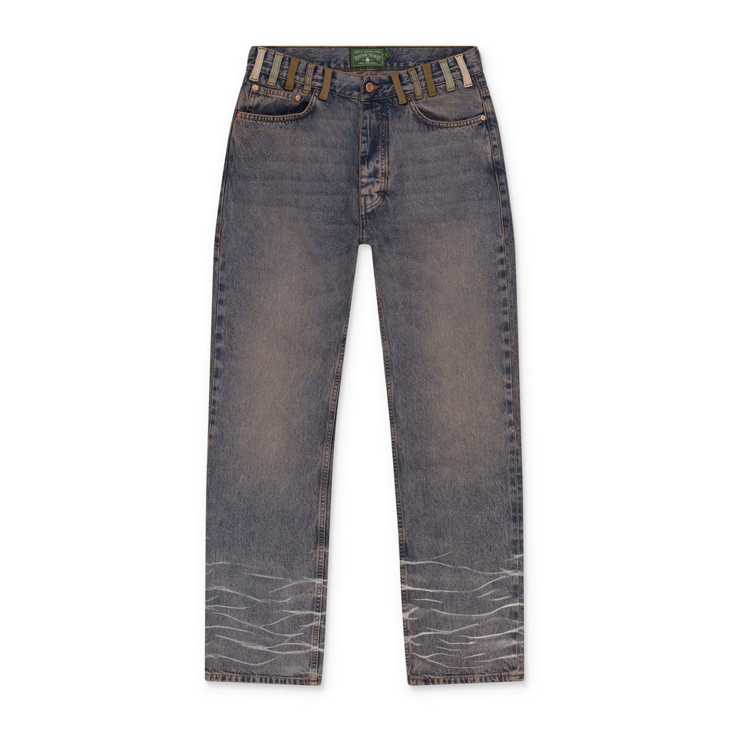 Light Indigo Destroyed Denim