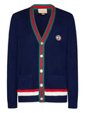 Gucci Web-stripe button-up cardigan