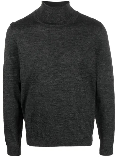 BOSS roll-neck virgin wool jumper