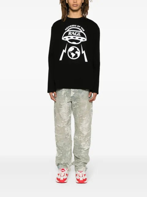 MEMBERS OF THE RAGE illustration-print cotton sweatshirt