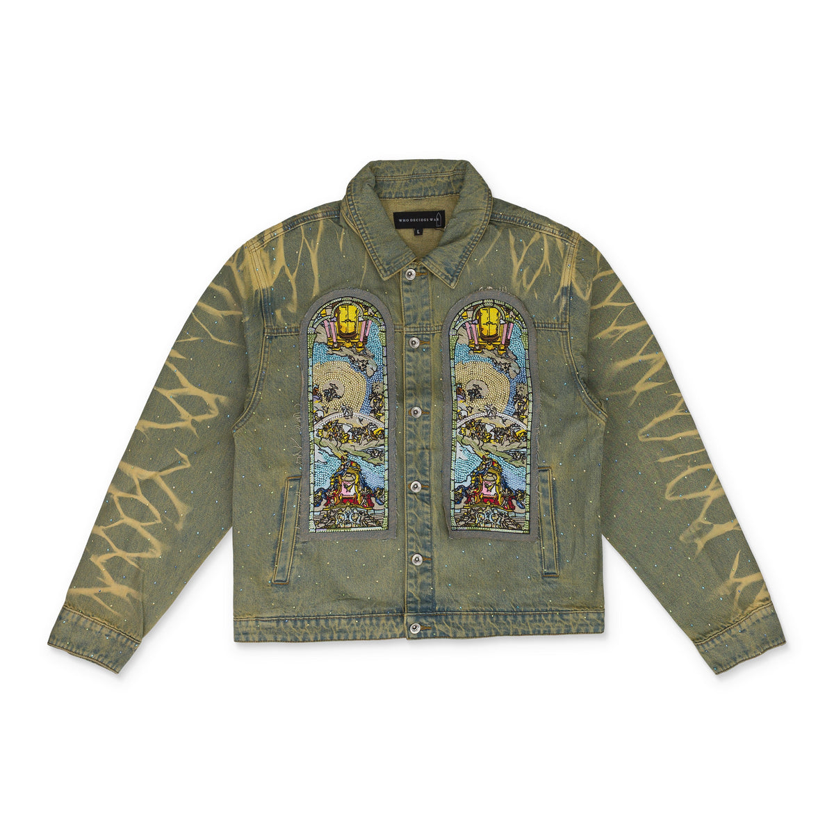 BLUE UNFURLED DENIM JACKET