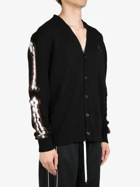 AMIRI Leopard Bones cardigan