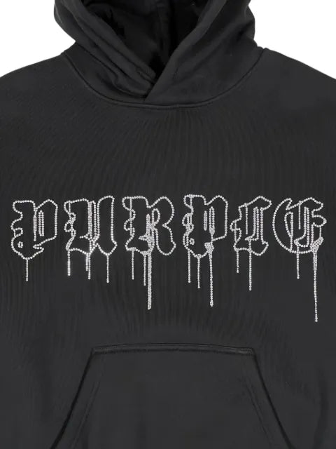 Purple Brand Crystal Gothic Drip hoodie