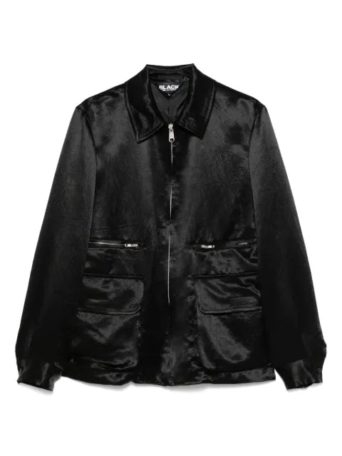 Black Comme Des Garçons satin jacket