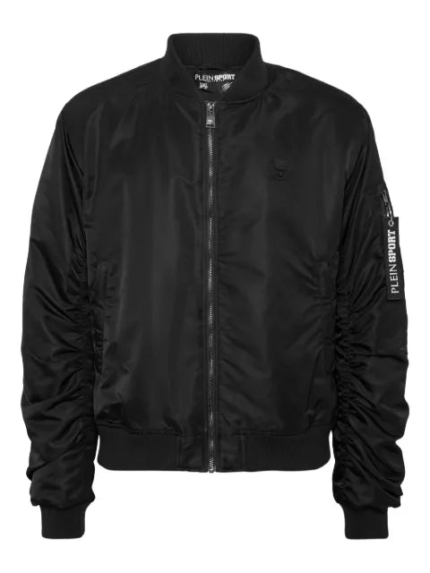 Plein Sport logo-plaque bomber jacket