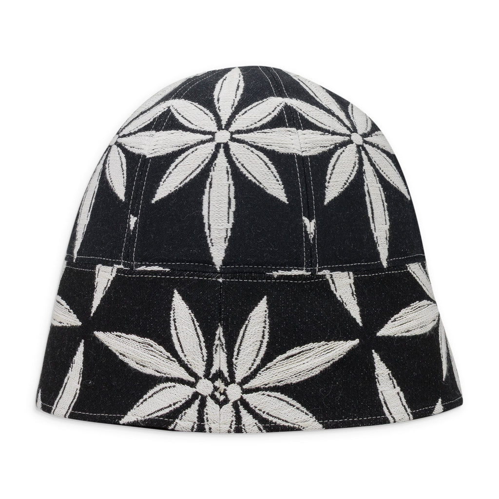 Black Jacquard Bucket Hat