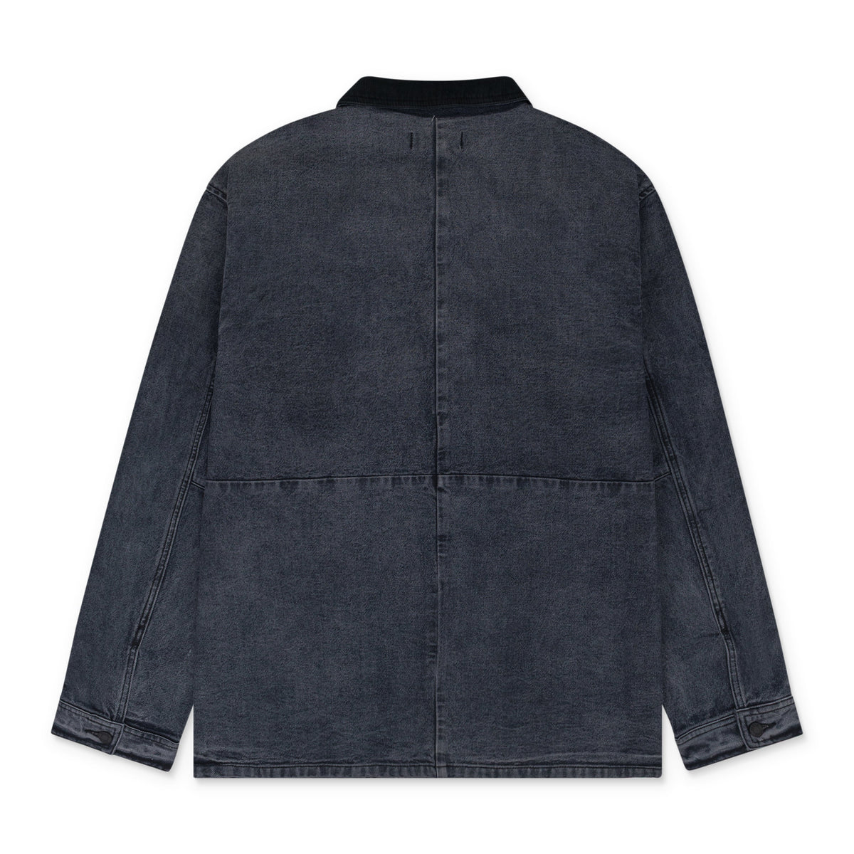 Dark Indigo Corduroy Detail Workwear Canvas Jacket