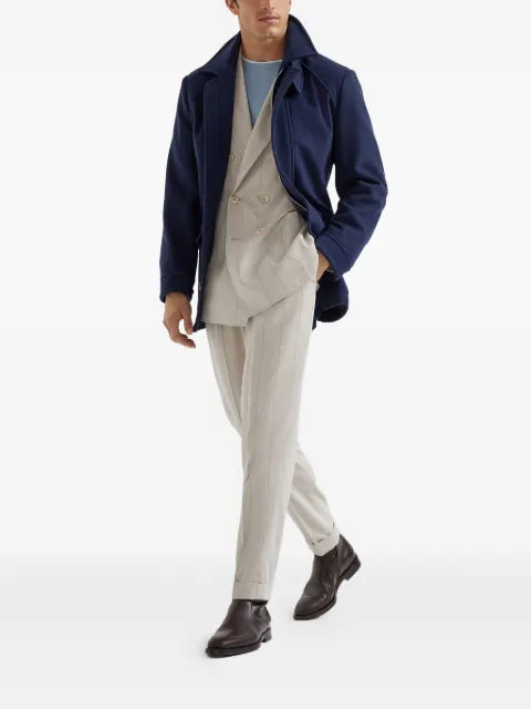 Brunello Cucinelli silk-twill blazer