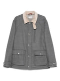 Brunello Cucinelli contrast-collar jacket