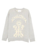 Nanushka floral-embroidered sweater