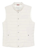 Brunello Cucinelli bonded taffeta lightweight down vest