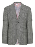 Thom Browne Prince of Wales fresco wool sport coat with armbands