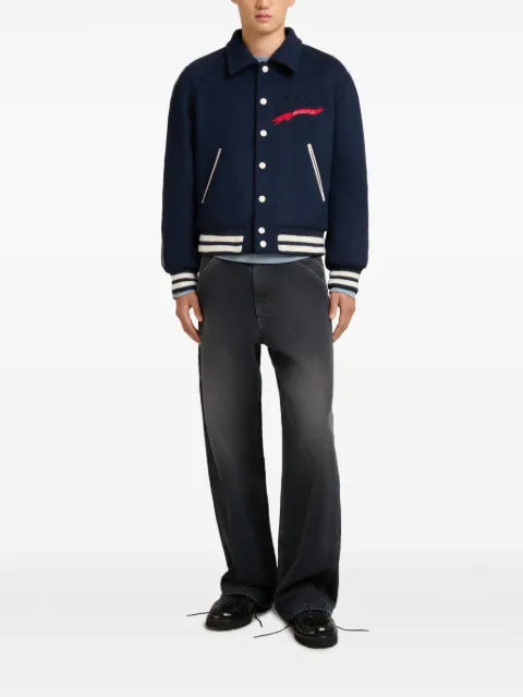 Marni embroidered bomber jacket