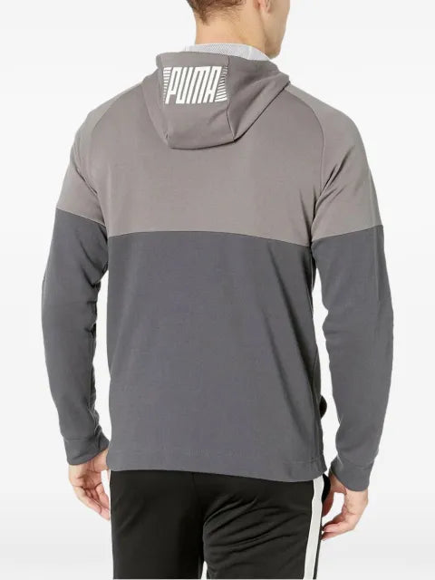 PUMA two-tone long-sleeve hoodie