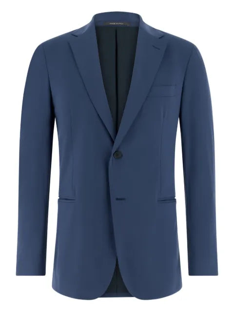 Boggi Milano single-breasted patch pocket jacket