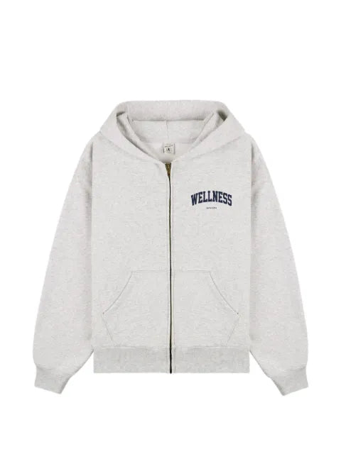 Sporty & Rich long-sleeve zip-up hoodie