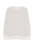 Eleventy striped crewneck jumper