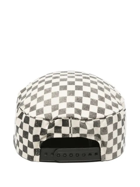 Maison MIHARA YASUHIRO checkerboard-print baseball cap