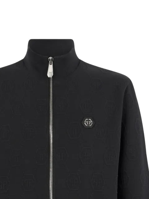 Philipp Plein jacquard-monogram tracksuit jacket