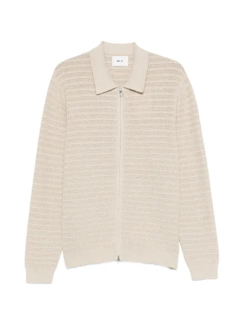 NN07 Gustav zip-up cardigan