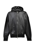 BREATH coated zip-up hoodie