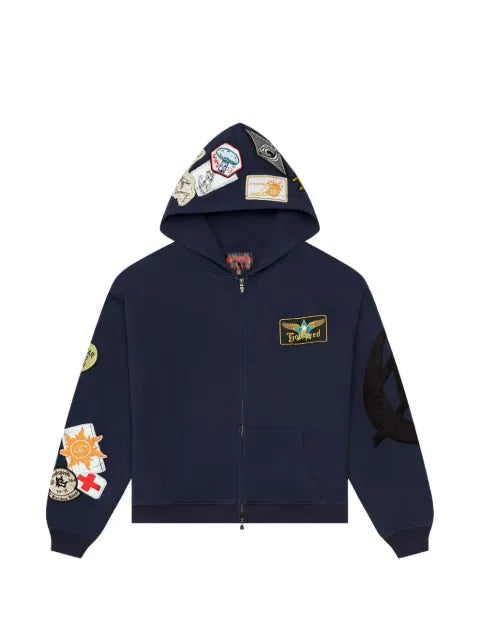 GODSPEED appliqued zip hoodie