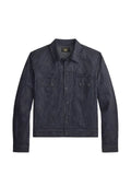 Ralph Lauren RRL striped-pattern Western-style stitched yoke jacket