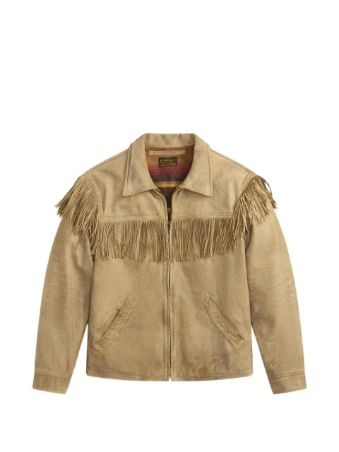 Ralph Lauren RRL fringe-trimmed goat-suede jacket