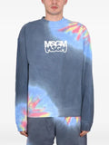 MSGM x Butter Studio tie-dye logo-detail sweatshirt