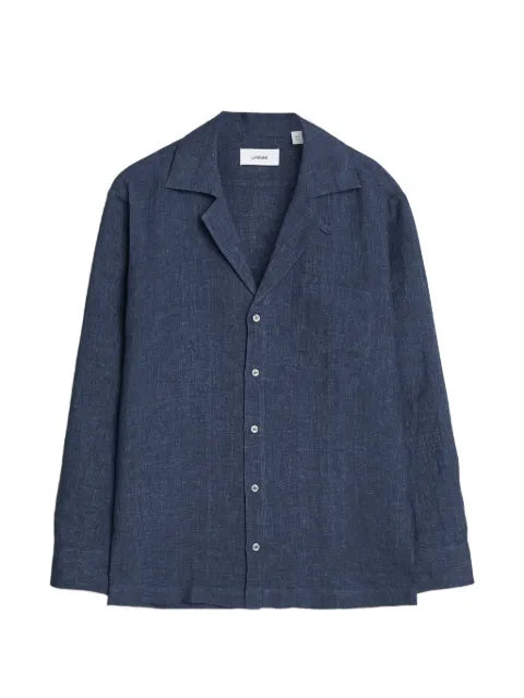 Lardini patch-pocket button-up jacket
