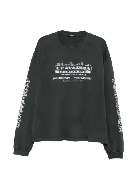Willy Chavarria Buffalo logo-print sweatshirt