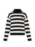 Balmain striped logo-embroidered sweater