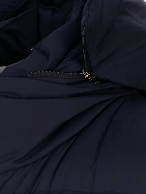 Kiton quilted hooded jacket