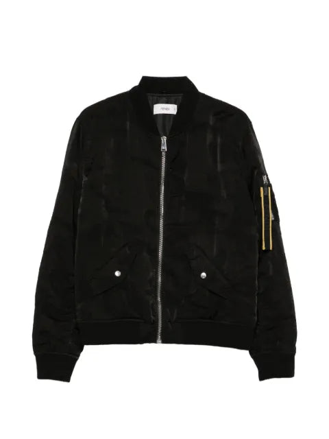 FENDI logo-tape bomber jacket