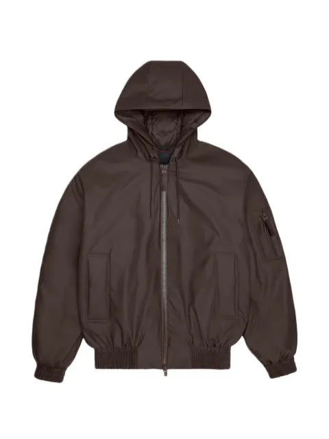 Rains hooded bomber jacket