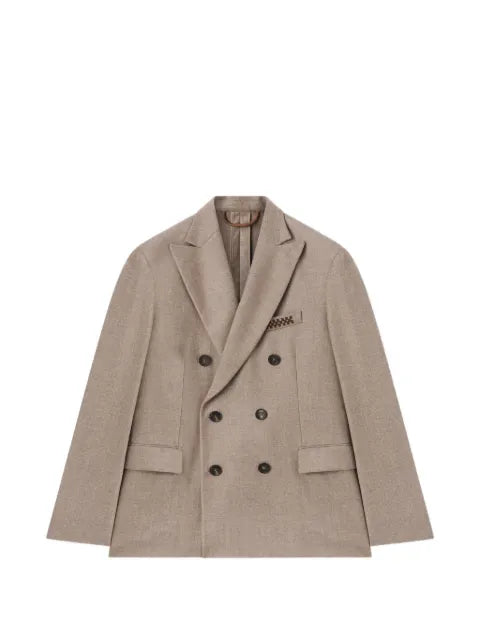 RETORI double-breasted peak-lapel blazer