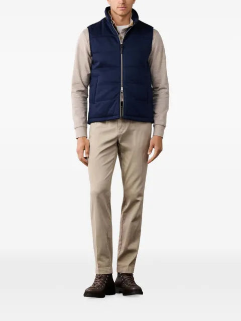 Hackett London quilted jersey gilet