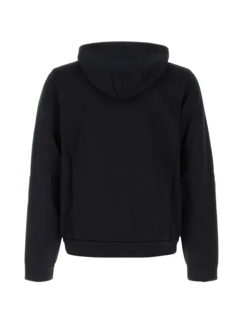 Gucci silk cotton jersey zip jacket with web