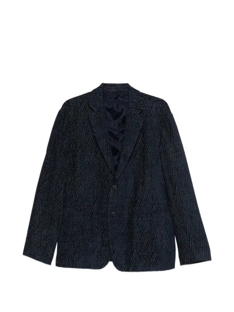 Giorgio Armani zigzag-patterned blazer