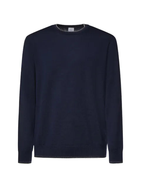 Eleventy contrast-trim sweater