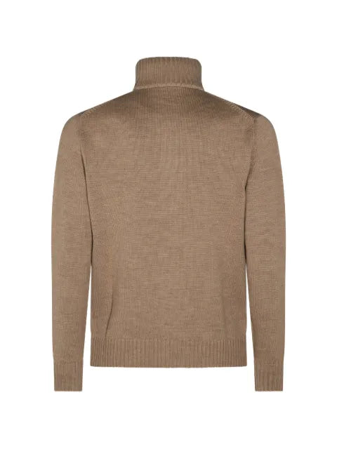 Zanone button-up ribbed-trim sweater