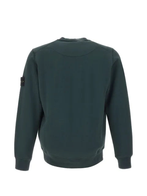 Stone Island 610060 organic-cotton-fleece regular-fit crewneck sweatshirt with raglan sleeves